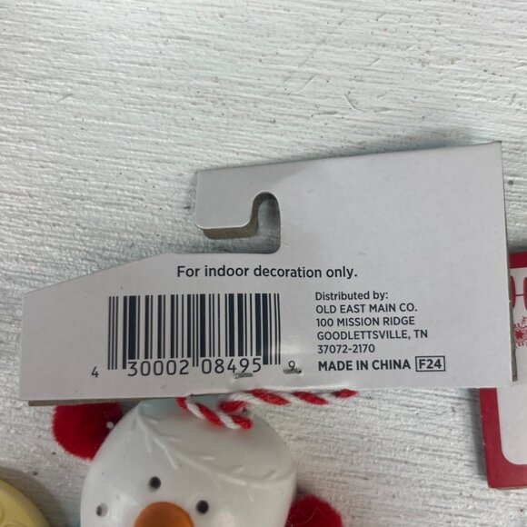 Holiday Style Set Of 7 Snowman Christmas Ornaments Assorted New - Picture 9 of 9